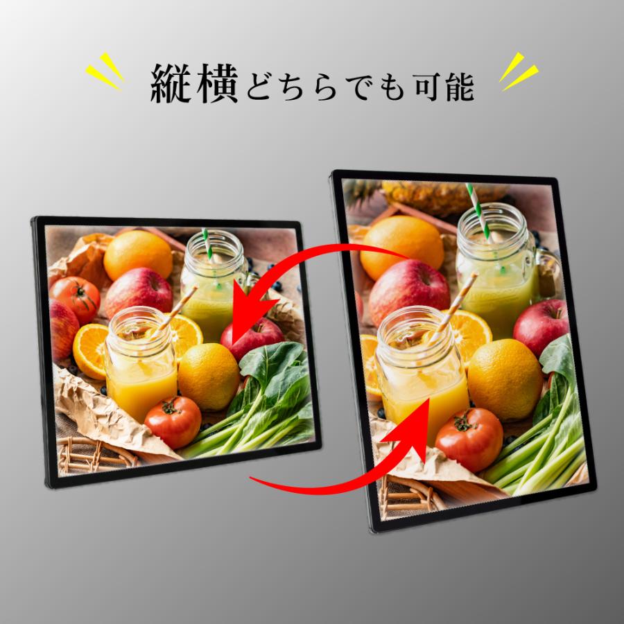 LEDポスターパネル 屋内用 A3 薄型 スライド式 シルバー/ブラック W312×H427mm ポスターフレーム LEDパネル led-pu-a3