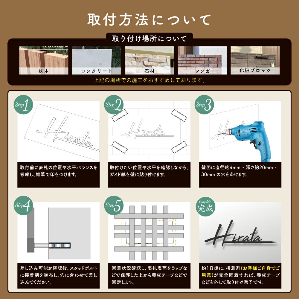 表札 ステンレス 英数字 店舗看板 DIY 戸建て オーダーメイド 切り文字 ゴールド 門柱 玄関 かっこいい おしゃれ かわいい 小さいサイズ DIY ルームナンバー 番地 筆記体 手書き風 住所だけ sh-s0002