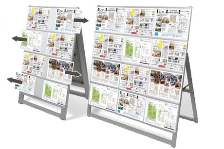 A型カードケーススタンド看板