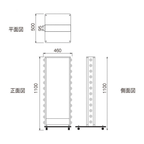 LED看板 電飾スタンド看板 内照式 店舗用 屋外看板 3色展開 シルバー ブラック ゴールド TL-U380