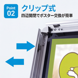 A型ブラックボード 両面 マーカー用 黒板 看板 店舗用 メニュー看板 スタンド c1-lk