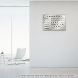日本製 宅地建物取引業者票 ゴールドステンレス W520×H370mm 錆びにくい 法定看板 gs-pl-kin2
