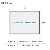 建設業許可票 看板 W450×H350mm 文字印刷込み 法定看板 事務所用 標識 オーダー対応 gs-pl-sl0736-rb