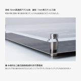 宅地建物取引業者票 黒ステンレス×アクリル二層式 W450×H350×5mm 法定看板 高級デザイン gs-pl-tr-t-black