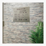 宅地建物取引業者票 銀ステンレス×アクリル板 W450×H350mm 法定看板 高級サイン gs-pl-tr-t-sil