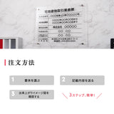 令和7年改正版 宅地建物取引業者票 透明アクリル5mm W450×H350mm 法定看板 事務所用 gspl-5tr