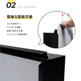 LED内照式看板 W500×H607 日本製｜アクリル電飾サイン・単色印刷込み・店舗用箱型看板（屋内・昼光色）lkb-22