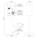 日本製 置き型ポスト 郵便ポスト メールボックス 屋外対応 一戸建て用 アンティーク スタイリッシュ おしゃれ gspl-mailbox04