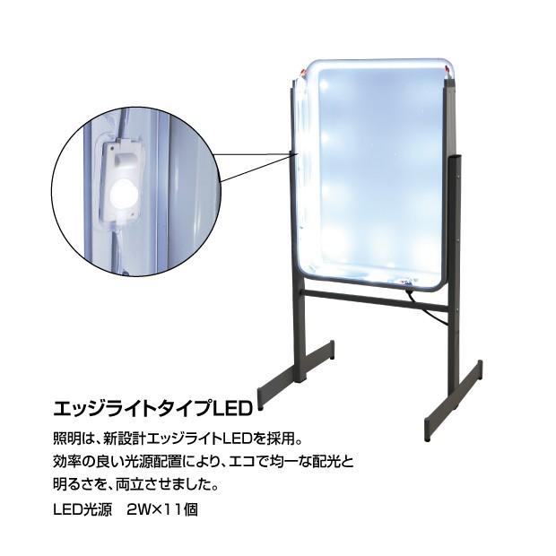 両面式 小型 LEDエッジライト式電飾スタンド看板 W450*H950mm GSR50-950