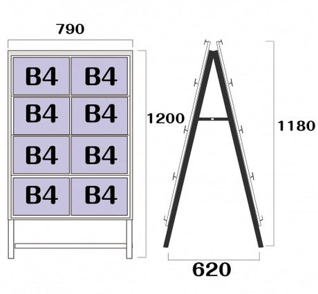 屋外対応アルミ製A型カードケーススタンド看板 B4横16 両面 シルバー kdks-b4y16r