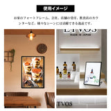LEDポスターパネル 屋内用 A4 薄型 スライド式 シルバー/ブラック W212.5×H305mm ポスターフレーム LEDパネル led-pu-a4