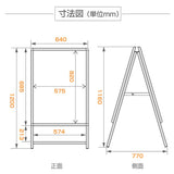 A型LEDライトパネル グリップ式 A1 両面 シルバー・ブラック lps-a1d
