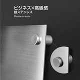 建設業許可票 看板 銀ステンレス×黒文字 W450×H350mm 文字入れ込み 法定看板 事務所用 高耐久 rb-sil-stl-blk