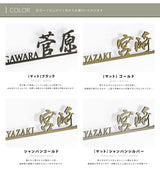 日本製 表札 おしゃれ 戸建て アイアン ステンレス表札 漢字＋英字の組み合わせ表札 戸建て おしゃれ 門柱 玄関 かっこいい おしゃれ かわいい 小さいサイズ DIY sh-s0027