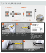 日本製 表札 おしゃれ 戸建て アイアン ステンレス表札 漢字＋英字の組み合わせ表札 戸建て おしゃれ 門柱 玄関 かっこいい おしゃれ かわいい 小さいサイズ DIY sh-s0027