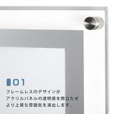 LEDポスターパネル アクリルフレーム 屋内用 A2 薄型 W504×H678mm ポスターフレーム LEDパネル T001-A2