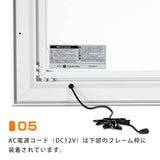 LEDポスターパネル B1サイズ 屋外対応 防犯鍵付き 薄型 W828×H1130mm ポスターフレーム LEDパネル シルバー T003-3-B1