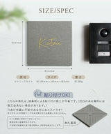表札 おしゃれ 戸建て タイル 約144mm×144mm×t8.5mm マンション 住所入り 二世帯 tile-04