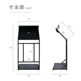 LEDメニュースタンド看板 片面 W570×H1200mm 店舗用 ライト付き メニュー表示 看板 tks-ksd-led