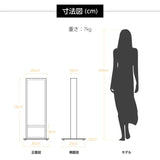 和風 LED電飾看板 屋外用 防水 両面表示 高さ73cm 小型 黒 青海波 麻の葉 桧垣 ts-wf-01-t